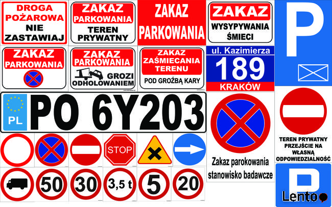 Tabliczka, tabliczki informacyjne zakazu znaki informacyjne