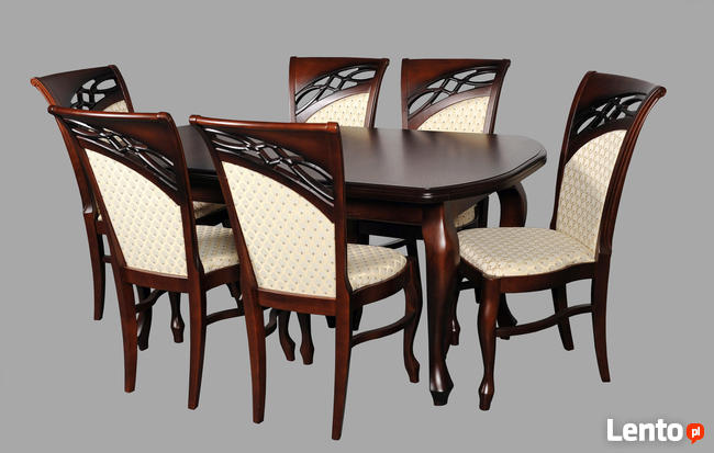 Komplet-stół + 6 krzeseł do jadalni salonu nowy Producent