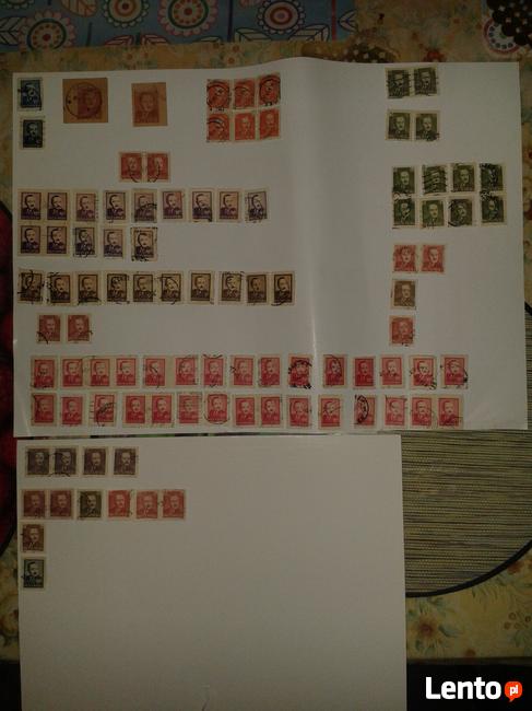 Znaczki pocztowe z Bierutem różne. Prawie 100 szt