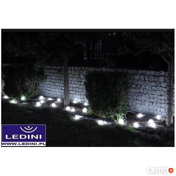 Ogrodowe kule LED, świecąca girlanda - SZNUR 40 szt.