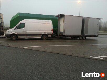 Transport Przyczepa 8.6m Dłużyca Laweta płaska podłoga Trans