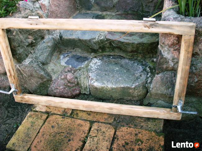 Stara rama okienna okno retro loft lustro, zdjęcia 98x54