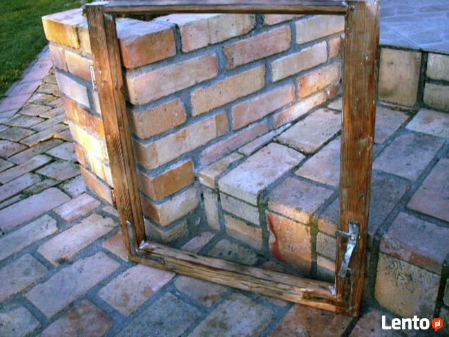 Rama okienna lustro aranżacja wnętrz obraz okno loft 58x63