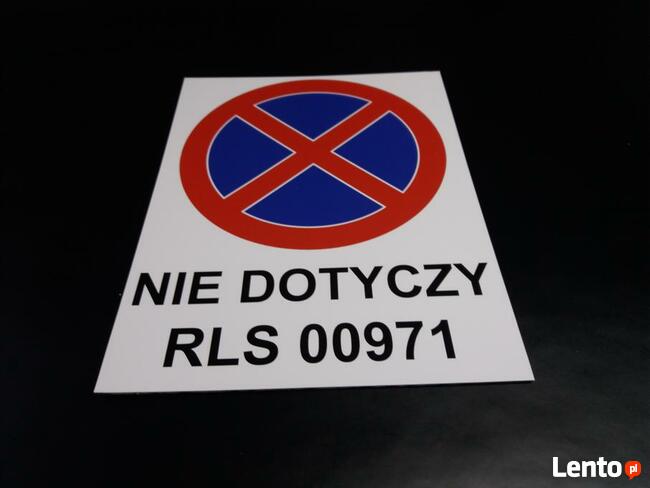 TABLICZKA ZNAK - ZAKAZ PARKOWANIA TWOJA TREŚĆ