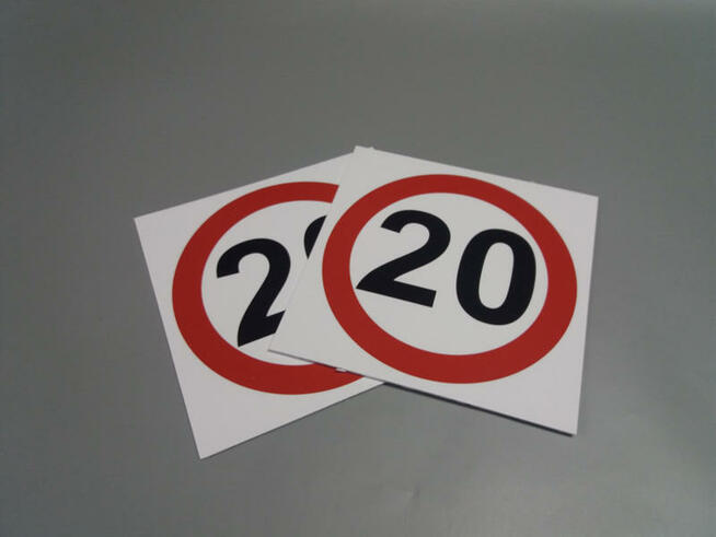 ZNAK OGRANICZENIE PRĘDKOŚCI 20 km/h