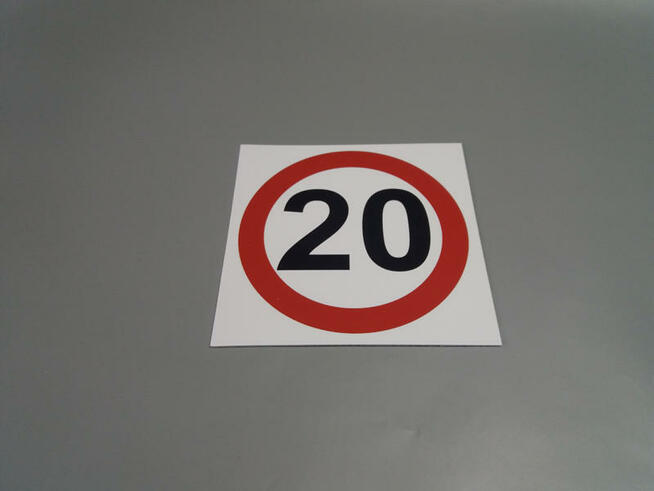 ZNAK OGRANICZENIE PRĘDKOŚCI 5, 10, 15, 20, 30, 50 km/h