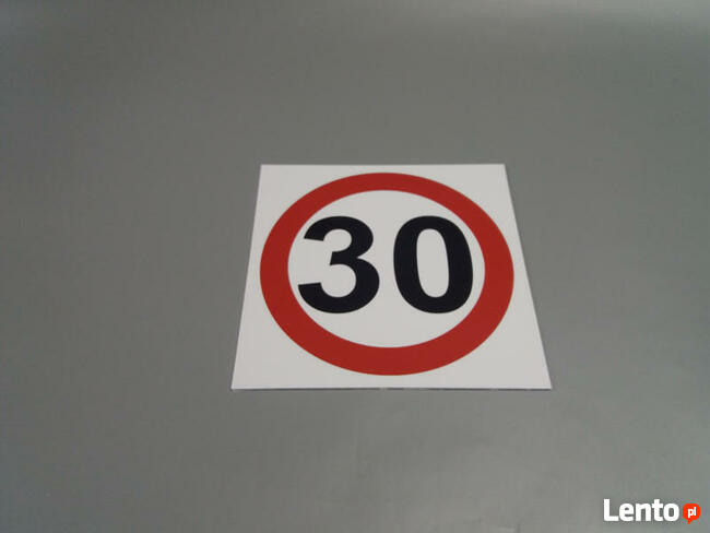ZNAK OGRANICZENIE PRĘDKOŚCI 30 km/h