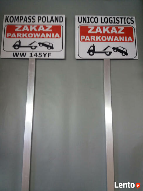 ZAKAZ PARKOWANIA MIEJSCE PRYWATNE + STELAŻ ALUMINIOWY