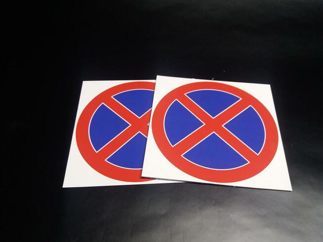 ZNAK TABLICA ZAKAZ ZATRZYMYWANIA