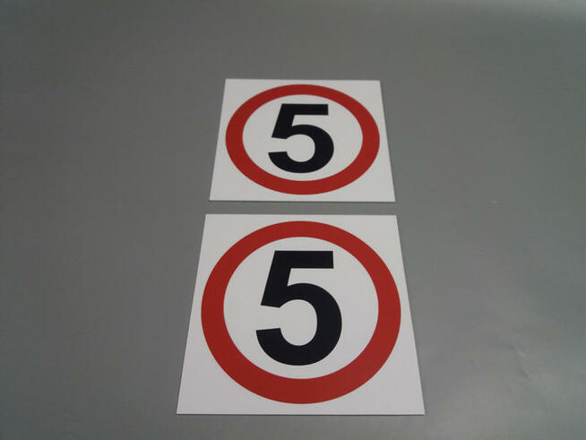 ZNAK OGRANICZENIE PRĘDKOŚCI 5, 10, 15, 20, 30, 50 km/h