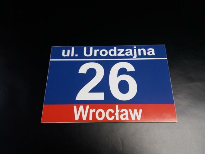 TABLICA tabliczka ADRESOWA Z NUMEREM domu i ulicą 9 wzorów