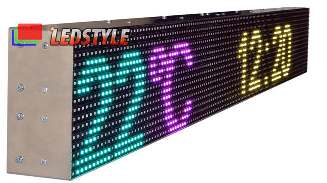 Tablica LED Reklama kolorowa 128x16 cm Wyświetlacz Ekran LED