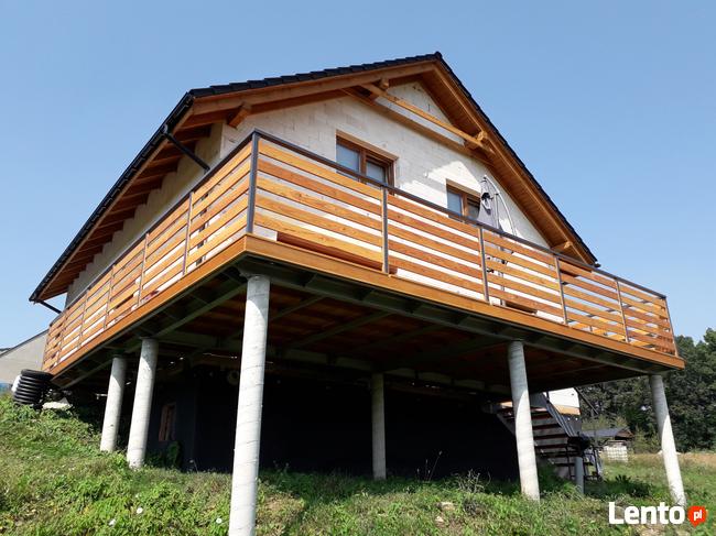 Tarasy drewniane i kompozytowe, pergole, zadaszenia, wiaty