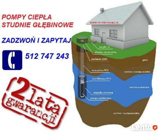Studnie głębinowe Kraków, odwierty do pomp ciepła Kraków
