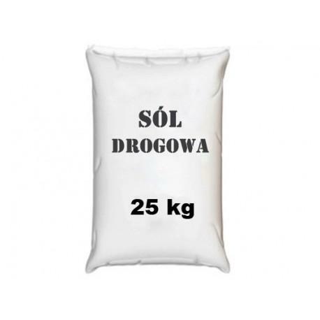 Sól drogowa z antyzbrylaczem w workach 25 kg, mieszanka