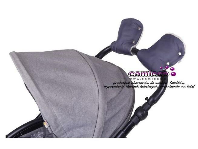 ŚPIWOREK + MUFKA do WÓZKA WEŁNA sanek SUPER ZESTAW