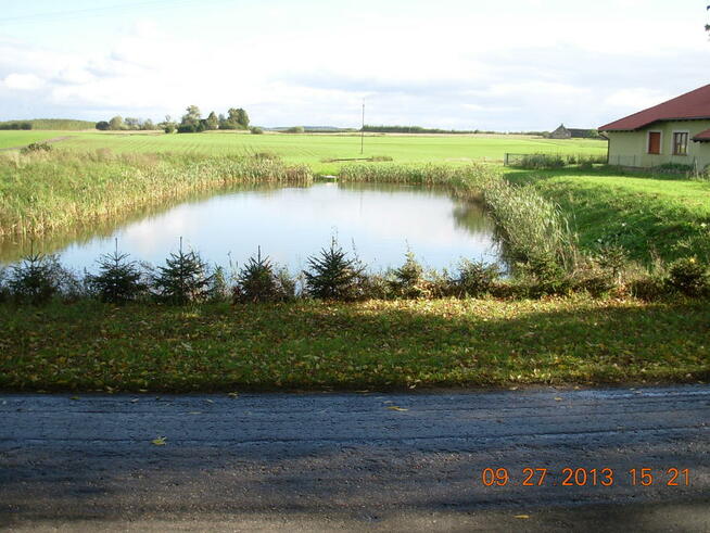 Sprzedam działkę ze stawem 3287 m2 Mazury
