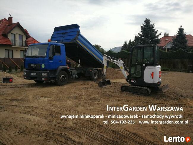 Usługi minikoparką wynajem minikoparki z operatorem