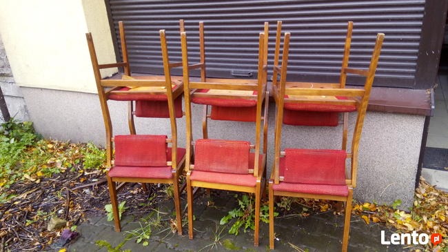 Krzesło PRL, Krzesła 6 szt.Meble PRL, Fotel PRL, Komody, Antyk