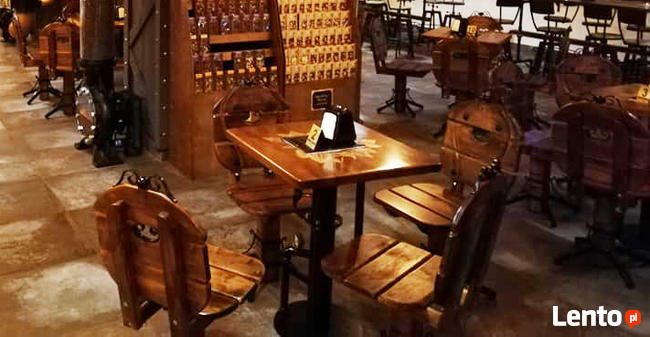 Krzesła drewniane, metaloplastyka, drewno