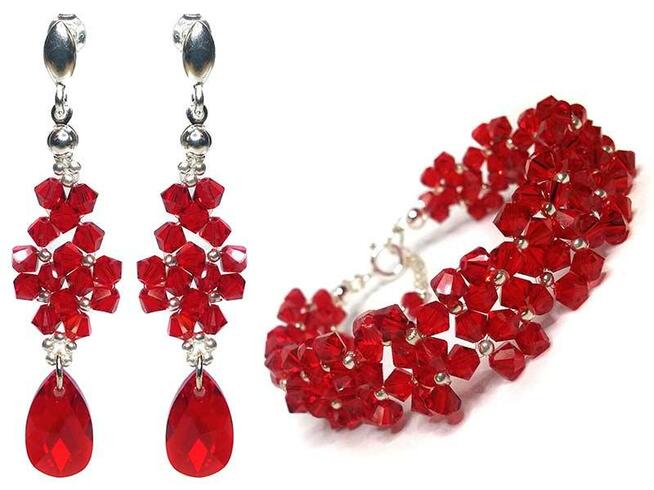 Biżuteria Ślubna Swarovski wieczorowa