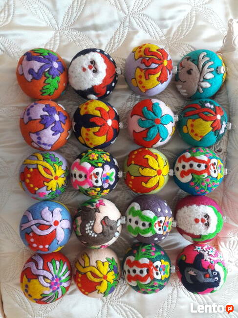 Świąteczne bombki - Ręcznie robione * nietłukące się *