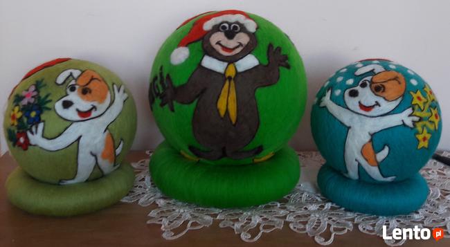 bombki z wełny czesankowej i styropianu - nietłukące się