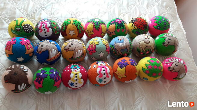 Bombki z filcu - nietłukące się - okazja !