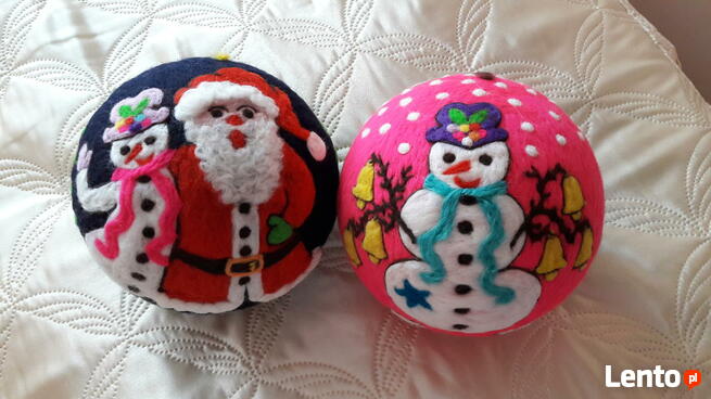 Bombki z filcu - nietłukące się - okazja !