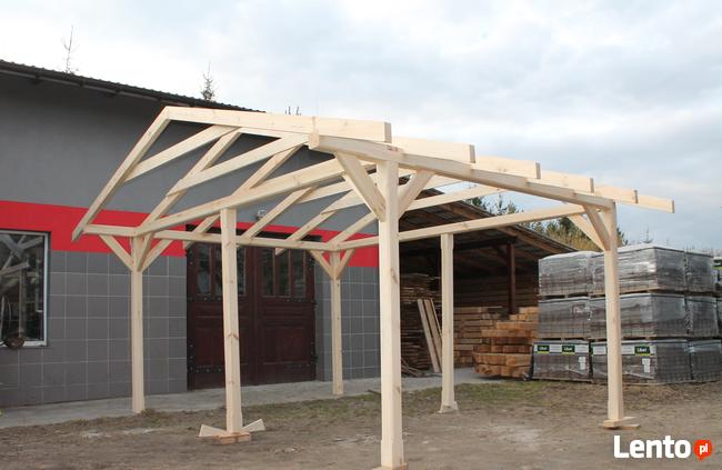 KONSTRUKCJA ALTANY 5x4m WIATA ZADASZENIE PERGOLA DOMEK GARAŻ