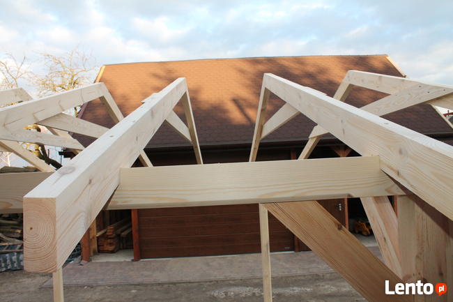 KONSTRUKCJA ALTANY 5x4m WIATA ZADASZENIE PERGOLA DOMEK GARAŻ