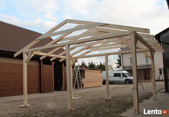 KONSTRUKCJA ALTANY 5x4m WIATA ZADASZENIE PERGOLA DOMEK GARAŻ