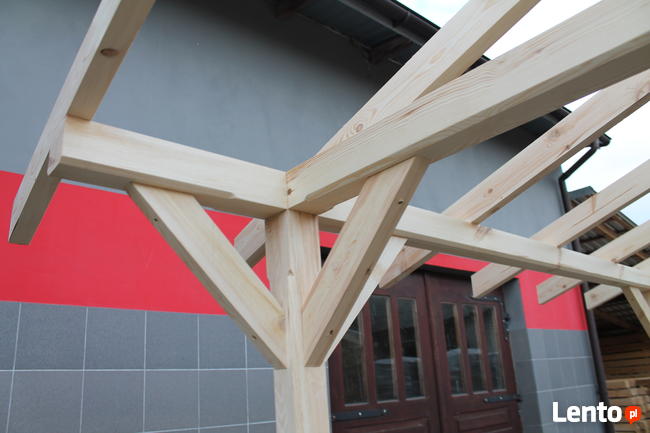 KONSTRUKCJA ALTANY 5x4m WIATA ZADASZENIE PERGOLA DOMEK GARAŻ