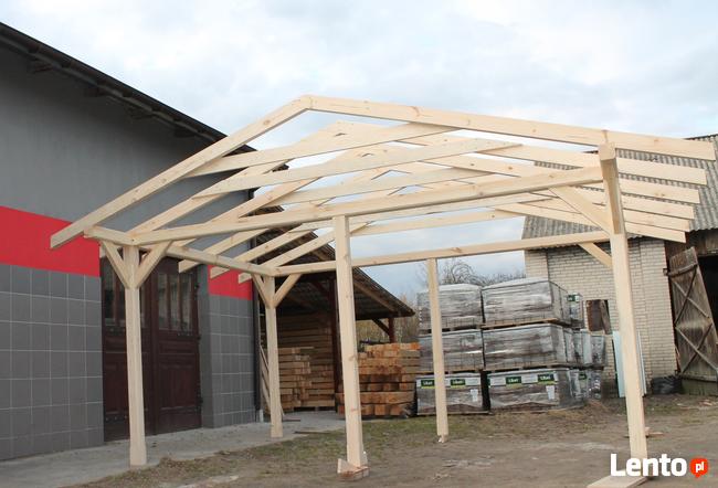 KONSTRUKCJA ALTANY 5x4m WIATA ZADASZENIE PERGOLA DOMEK GARAŻ