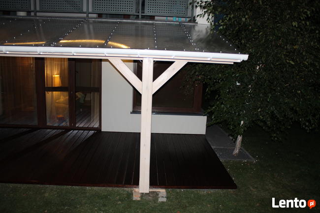 WIATA PRZYŚCIENNA Zadaszenie taras Pergola Poliwęglan Altana