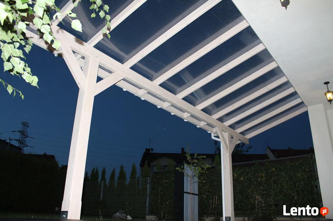 WIATA PRZYŚCIENNA Zadaszenie taras Pergola Poliwęglan Altana