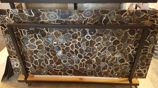 Dekoracja do podświetlenia z kamieni półszlachetnych 120x200