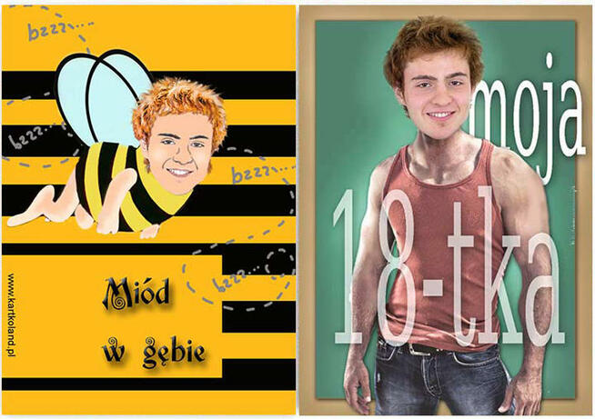 śmieszne naklejki na urodziny ze zdjęciem na wódkę 18 20 40