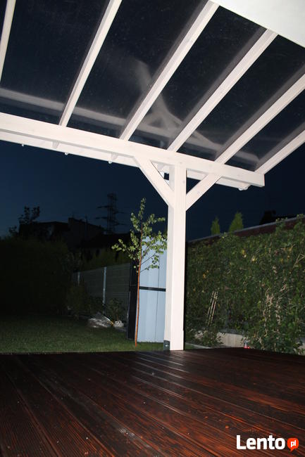 WIATA PRZYŚCIENNA Zadaszenie taras Pergola Poliwęglan Altana