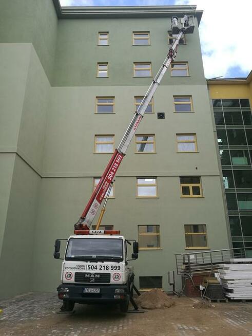 Usługi podnośnikiem koszowym zywżką Poznań okolice