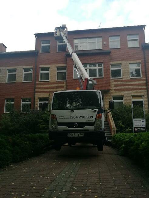 Usługi podnośnikiem koszowym zywżką Poznań okolice