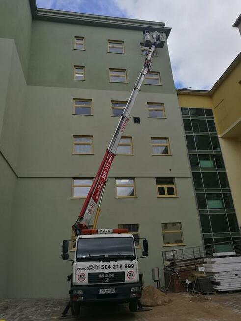 Usługi podnośnikiem koszowym zywżką Poznań okolice