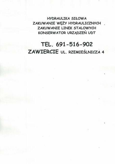 Zakuwanie linek stalowych