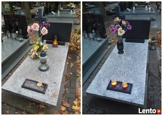 Sprzątanie grobów czyszczenie pomników konserwacja nagrobków