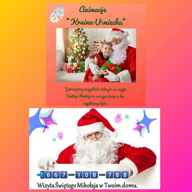 Wizyta Świętego Mikołaja/ 24 Grudnia/ Bale Choinkowe/