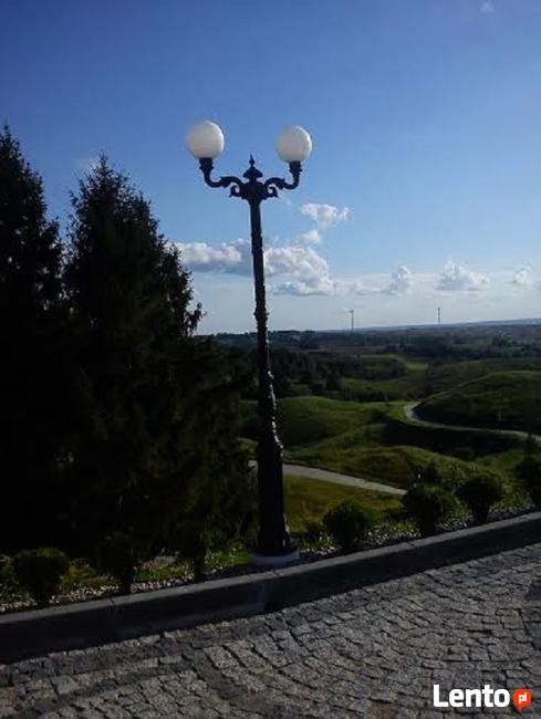 LAMPA ŻELIWNA ULICZNA LATARNIA TARAS OŚWIETLENIE KULA