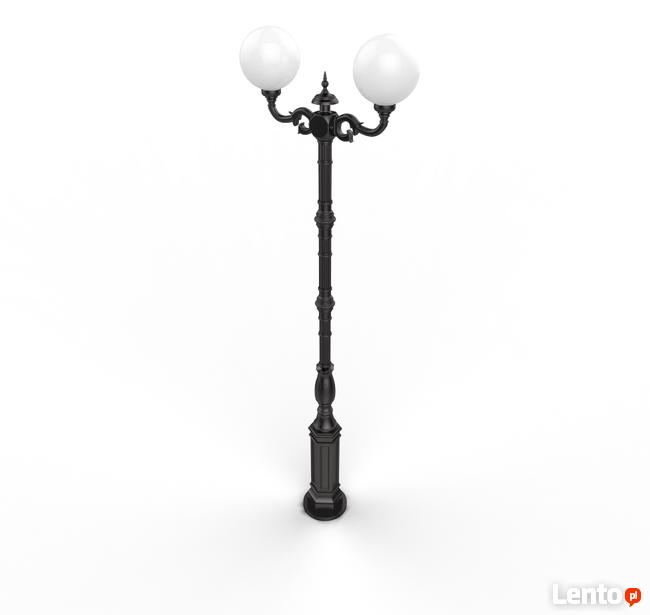 LAMPA ŻELIWNA ULICZNA LATARNIA TARAS OŚWIETLENIE KULA