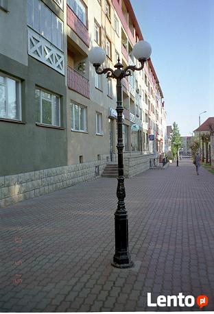 LAMPA ŻELIWNA ULICZNA LATARNIA TARAS OŚWIETLENIE KULA