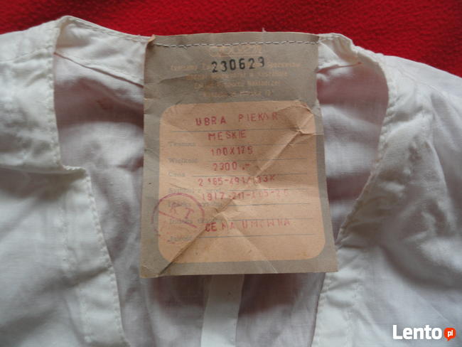 PRL ubranie piekarza