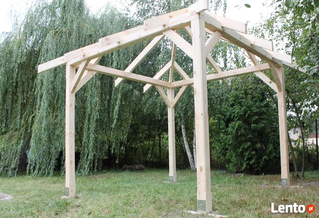 Altana KONSTRUKCJA ALTANY 3,5x3,5m Altanka Pergola Wiata